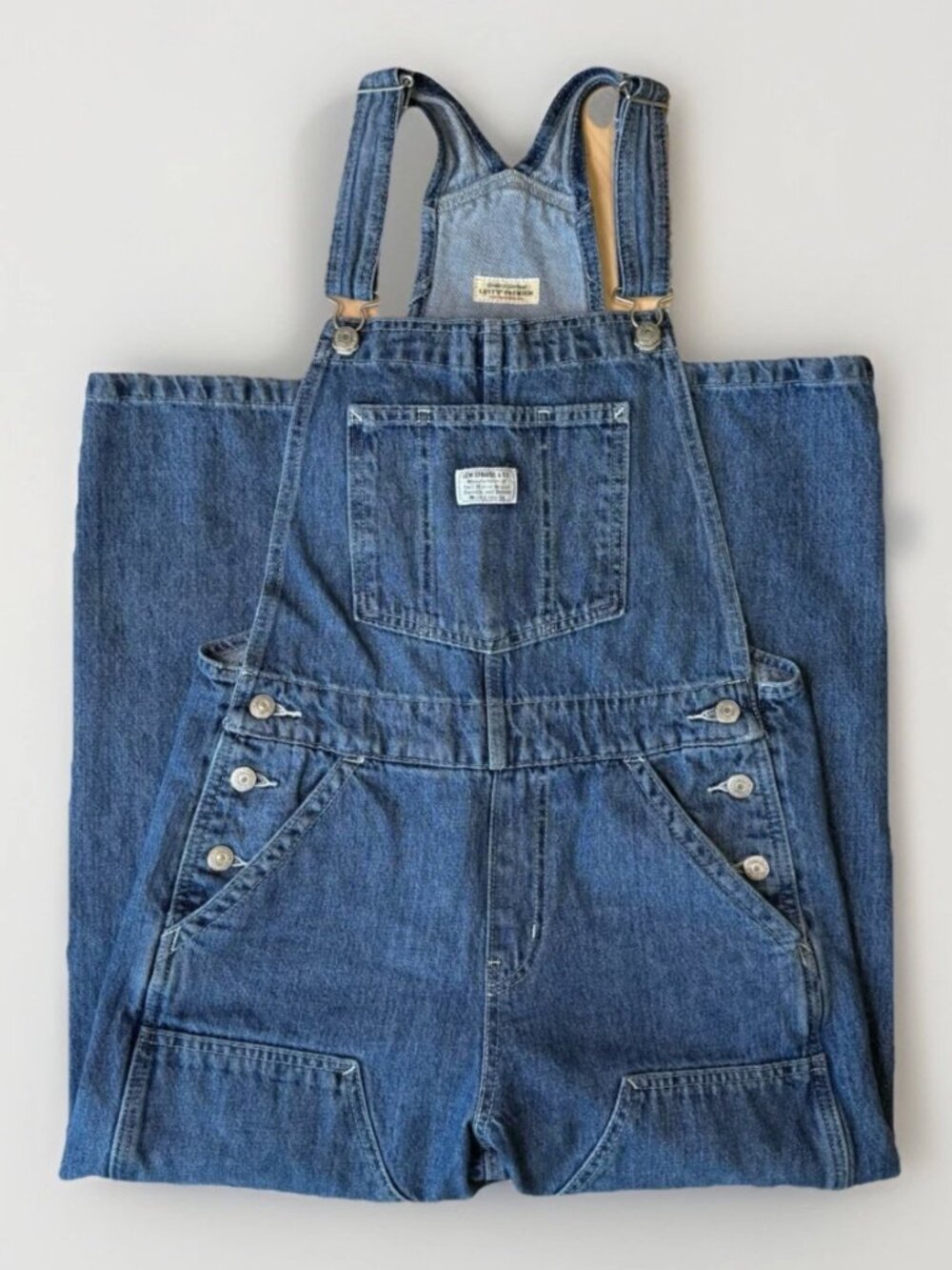 Levi's Denim Overalls Small Blue Workwear Double Knee - Size Small